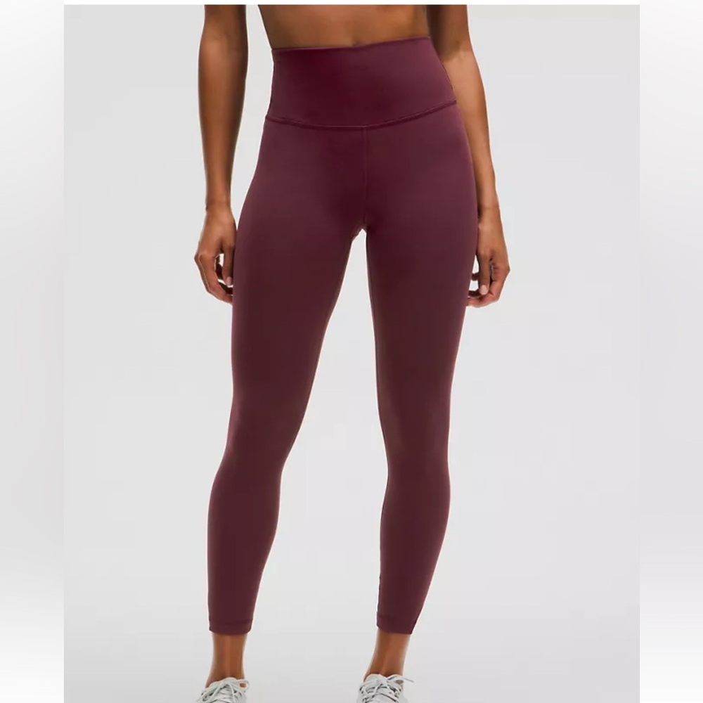 Wunder train high rise tight 25 garnet size 4